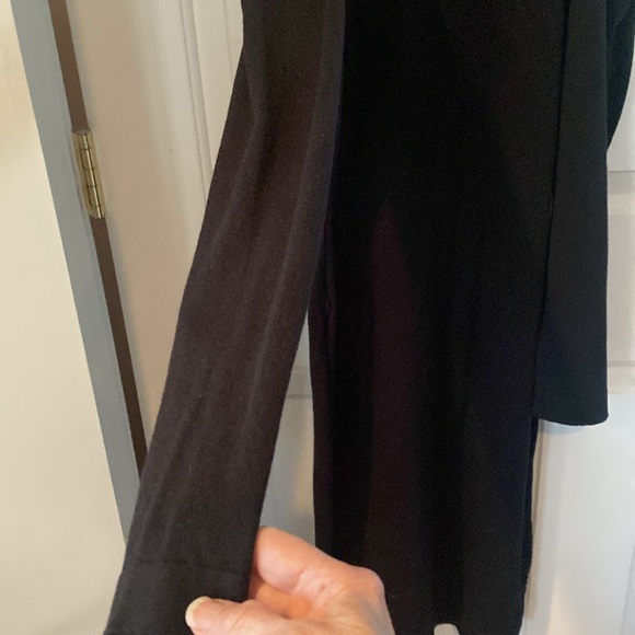 NWT Nicki Minaj Black Cold Shoulder long Midi/ Maxi Dress - Picture 3 of 7